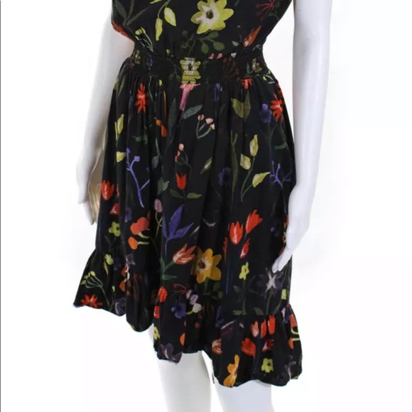 Slate & Willow Black Floral One-Shoulder Dress - Picture 6 of 10